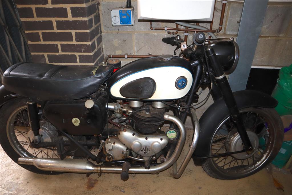 An AJS motorcycle, model 31, Hurricane 650cc circa 1959